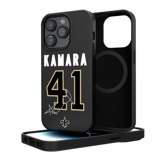 Keyscaper Alvin Kamara New Orleans Saints iPhone Magnetic Bump Case