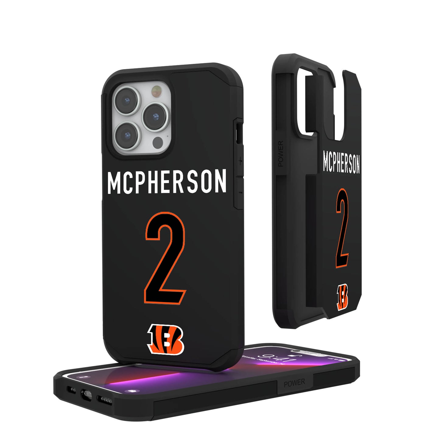 Keyscaper Evan McPherson Cincinnati Bengals iPhone Rugged Case