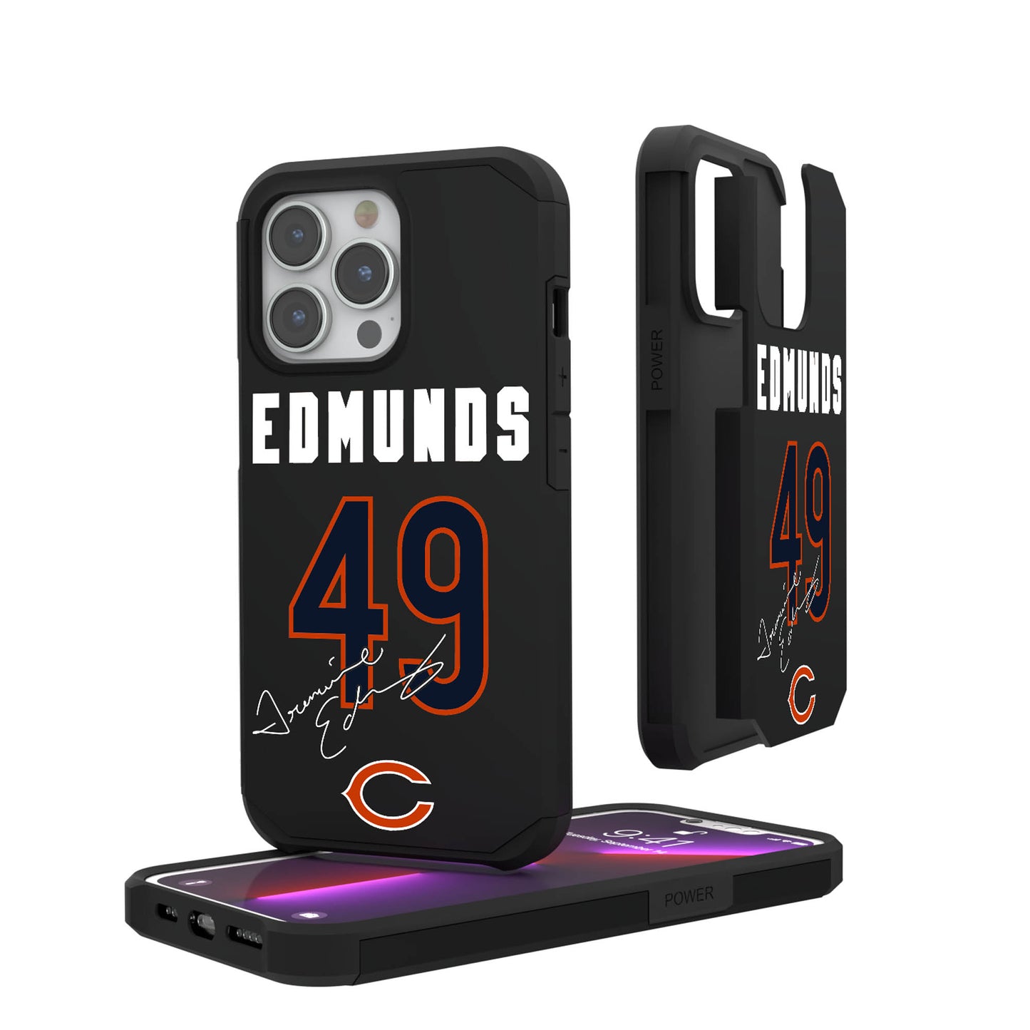 Keyscaper Tremaine Edmunds Chicago Bears iPhone Rugged Case