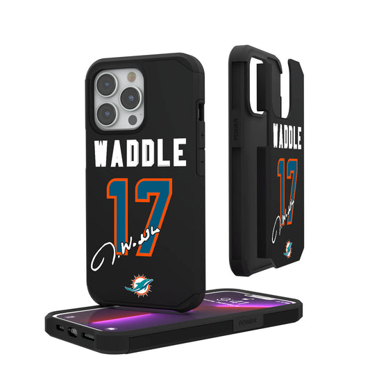 Keyscaper Jaylen Waddle Miami Dolphins iPhone Rugged Case