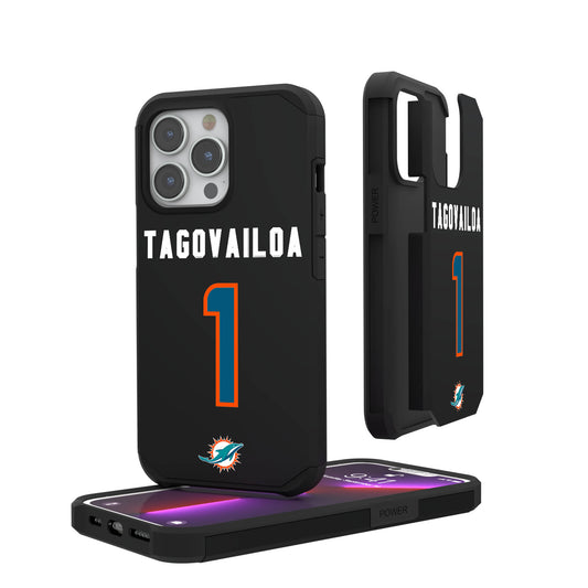 Keyscaper Tua Tagovailoa Miami Dolphins iPhone Rugged Case