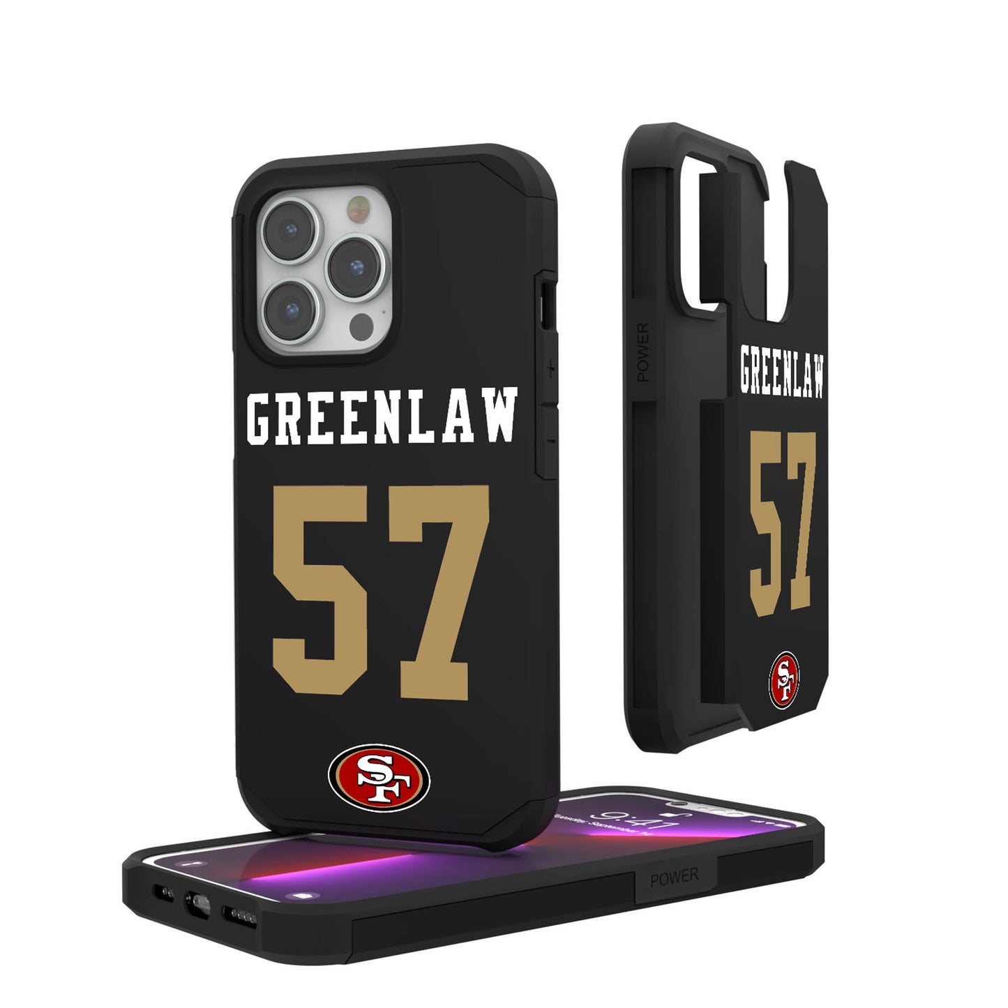 Keyscaper Dre Greenlaw San Francisco 49ers iPhone Rugged Case