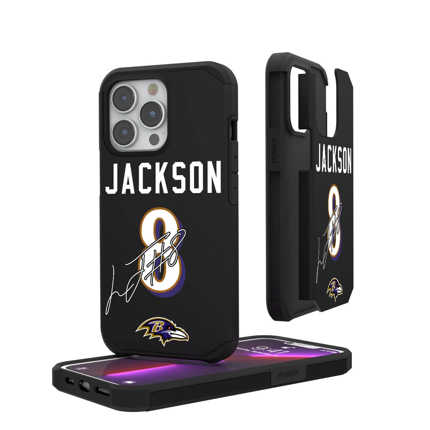 Keyscaper Lamar Jackson Baltimore Ravens iPhone Rugged Case