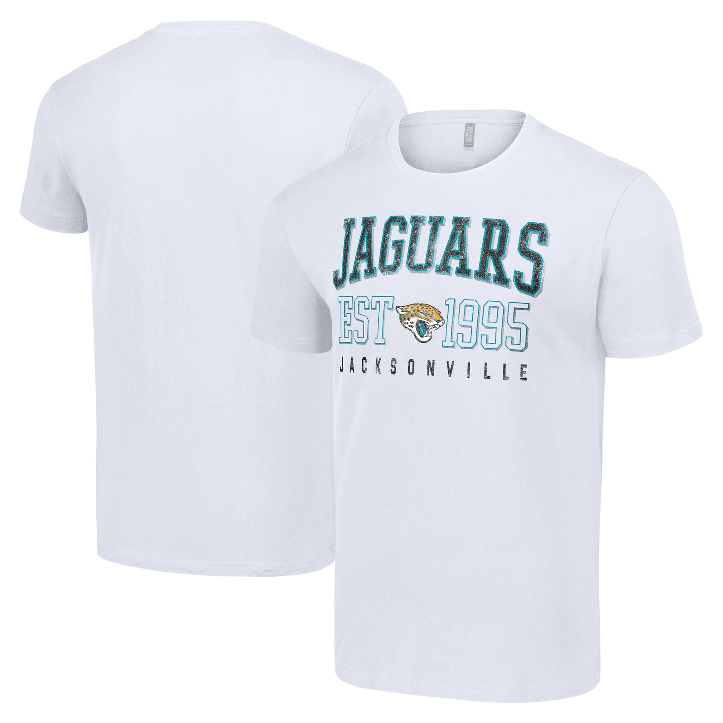 Men's Starter White Jacksonville Jaguars Throwback Logo T-Shirt