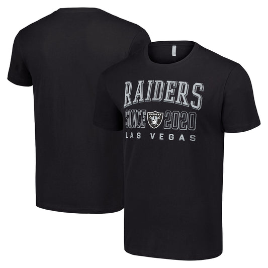 Men's Starter Black Las Vegas Raiders Throwback Logo T-Shirt