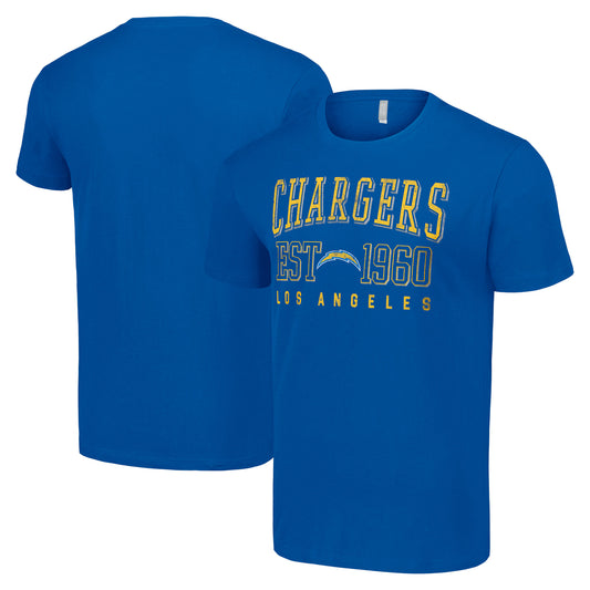 Men's Starter Royal Los Angeles Chargers Throwback Logo T-Shirt