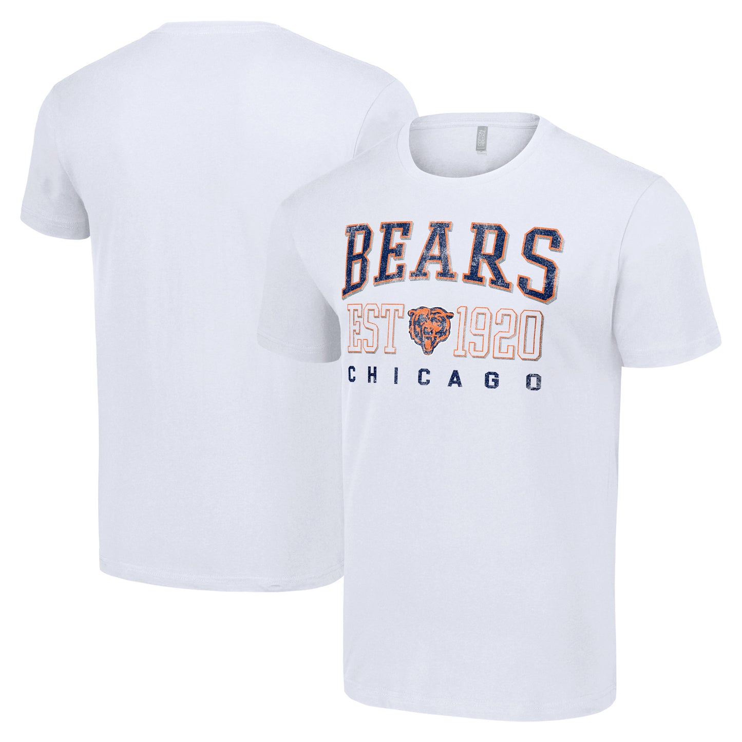 Men's Starter White Chicago Bears Throwback Logo T-Shirt