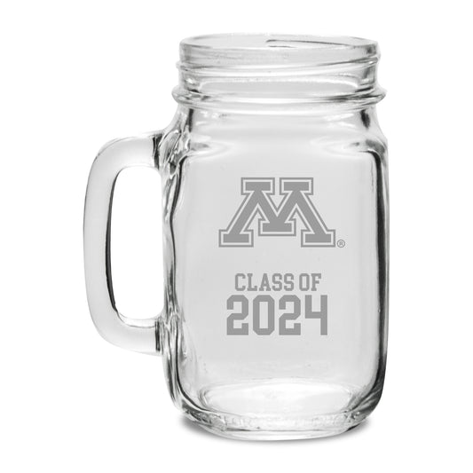 Minnesota Golden Gophers Class of 2024 16oz. Drinking Jar