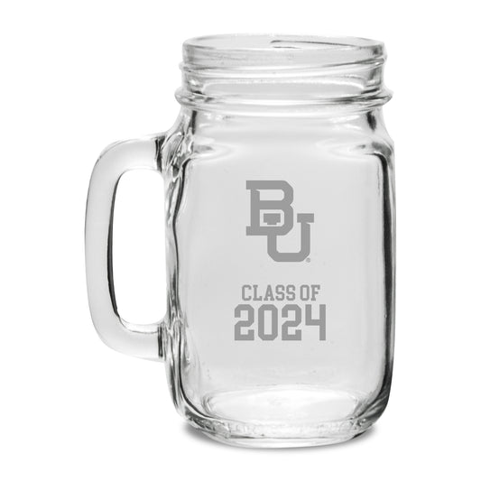 Baylor Bears Class of 2024 16oz. Drinking Jar