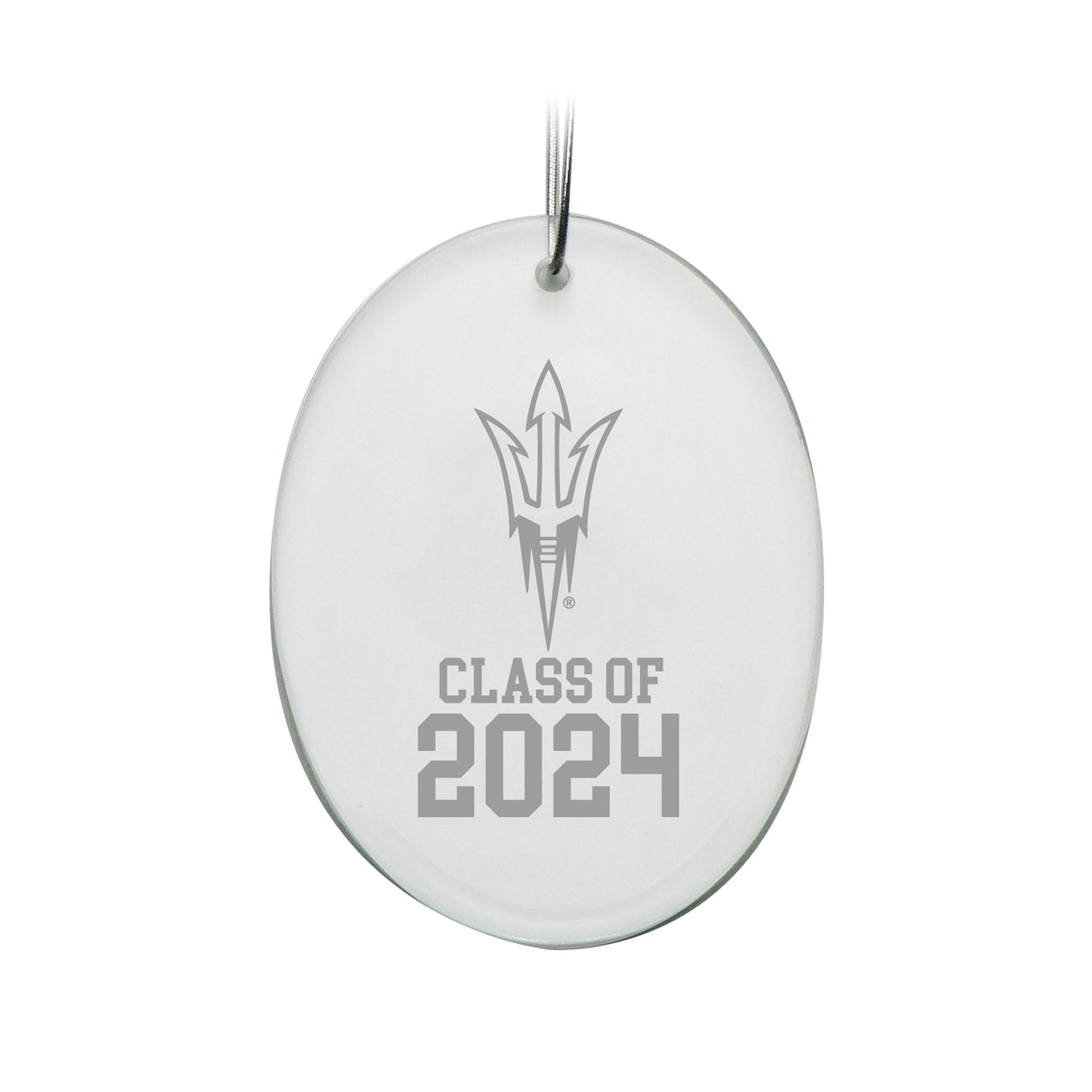 Arizona State Sun Devils Class of 2024 2.75'' x 3.75'' Oval Glass Ornament