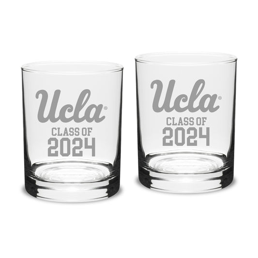 UCLA Bruins Class of 2024 14oz. Two-Piece Classic Double Old Fashioned Glass Set