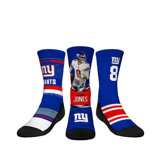 Youth Rock Em Socks Daniel Jones New York Giants 3-Pack Crew Sock Set