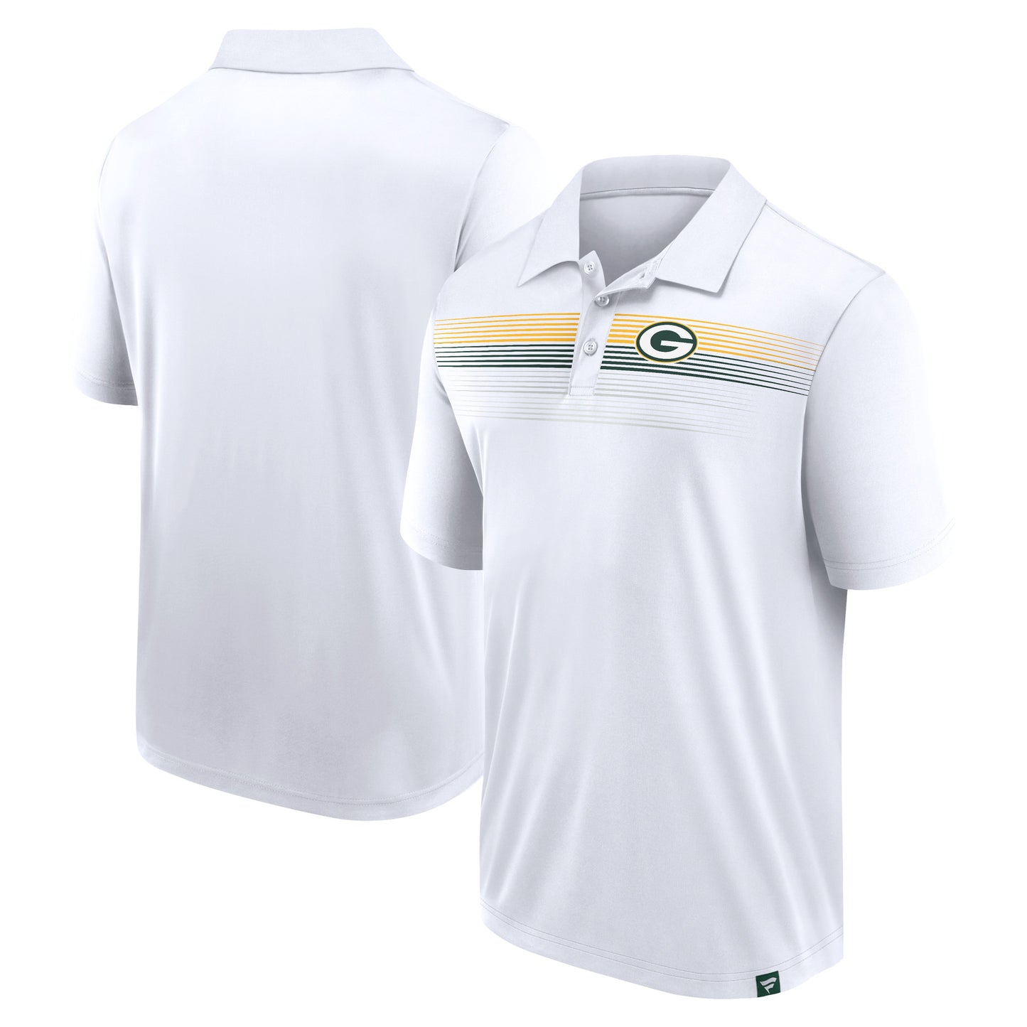 Men's Fanatics White Green Bay Packers Big & Tall Sublimated Polo