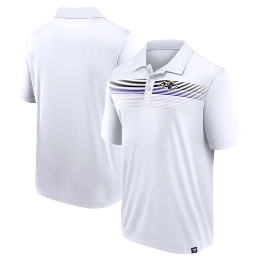 Men's Fanatics White Baltimore Ravens Big & Tall Sublimated Polo