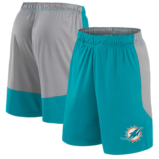 Men's Fanatics Aqua Miami Dolphins Big & Tall Team Logo Shorts