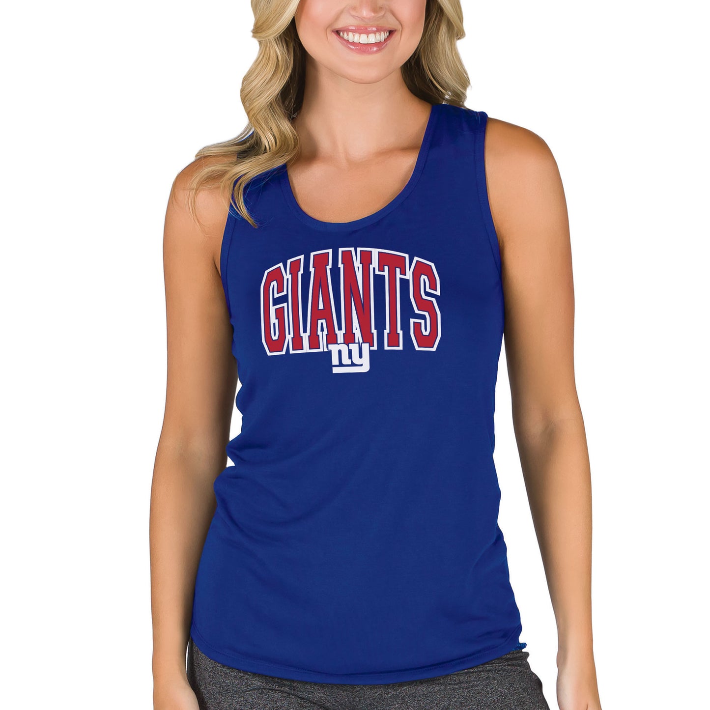 Women's Concepts Sport  Royal New York Giants Marathon Racer Back Tank Top