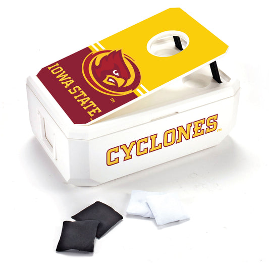 White Iowa State Cyclones 40-Can Cornhole Cooler