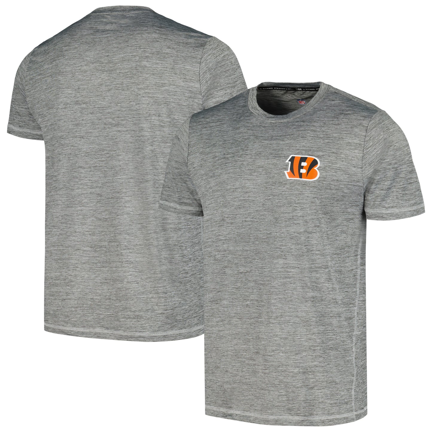 Men's MSX by Michael Strahan Black Cincinnati Bengals Motion Space-Dye T-Shirt