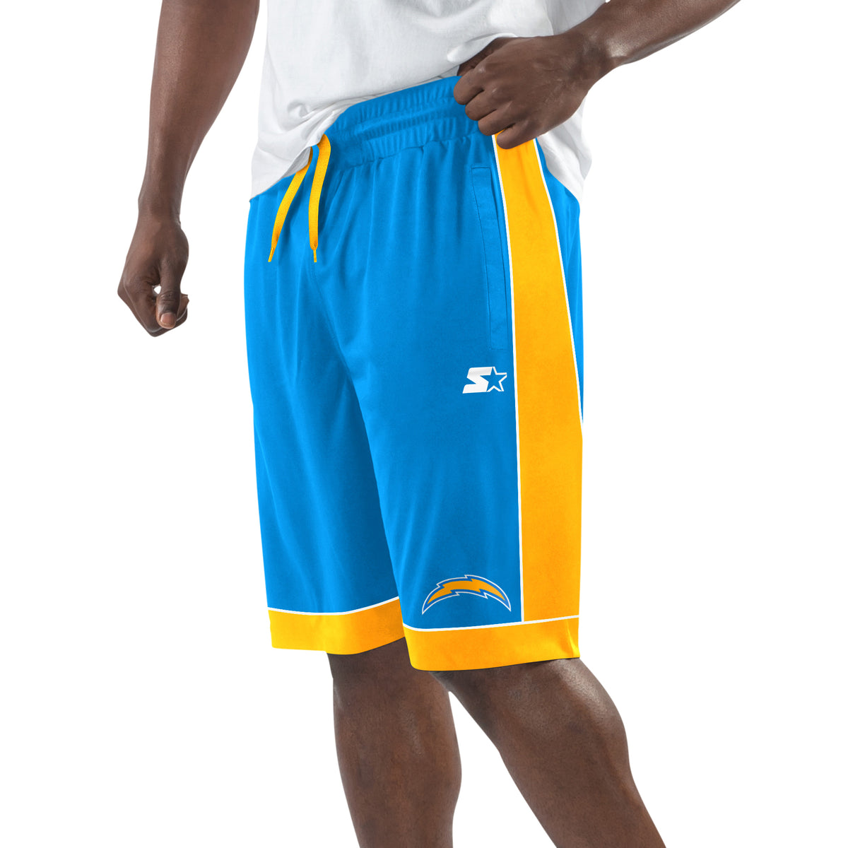 Men's Starter Powder Blue/Gold Los Angeles Chargers Fan Favorite Fashion Shorts