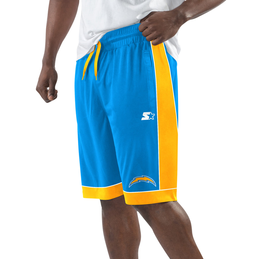 Men's Starter Powder Blue/Gold Los Angeles Chargers Fan Favorite Fashion Shorts