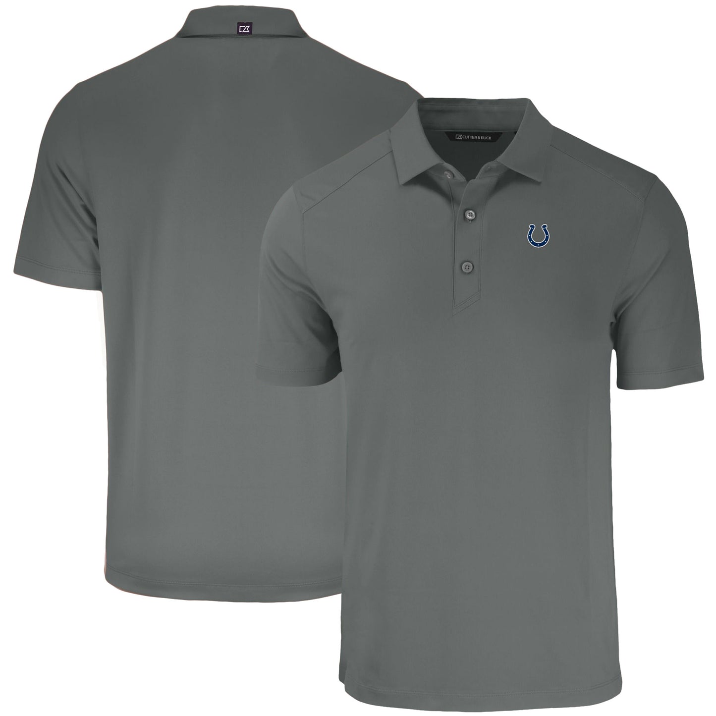 Men's Cutter & Buck Gray Indianapolis Colts  Forge Eco Stretch Recycled Polo