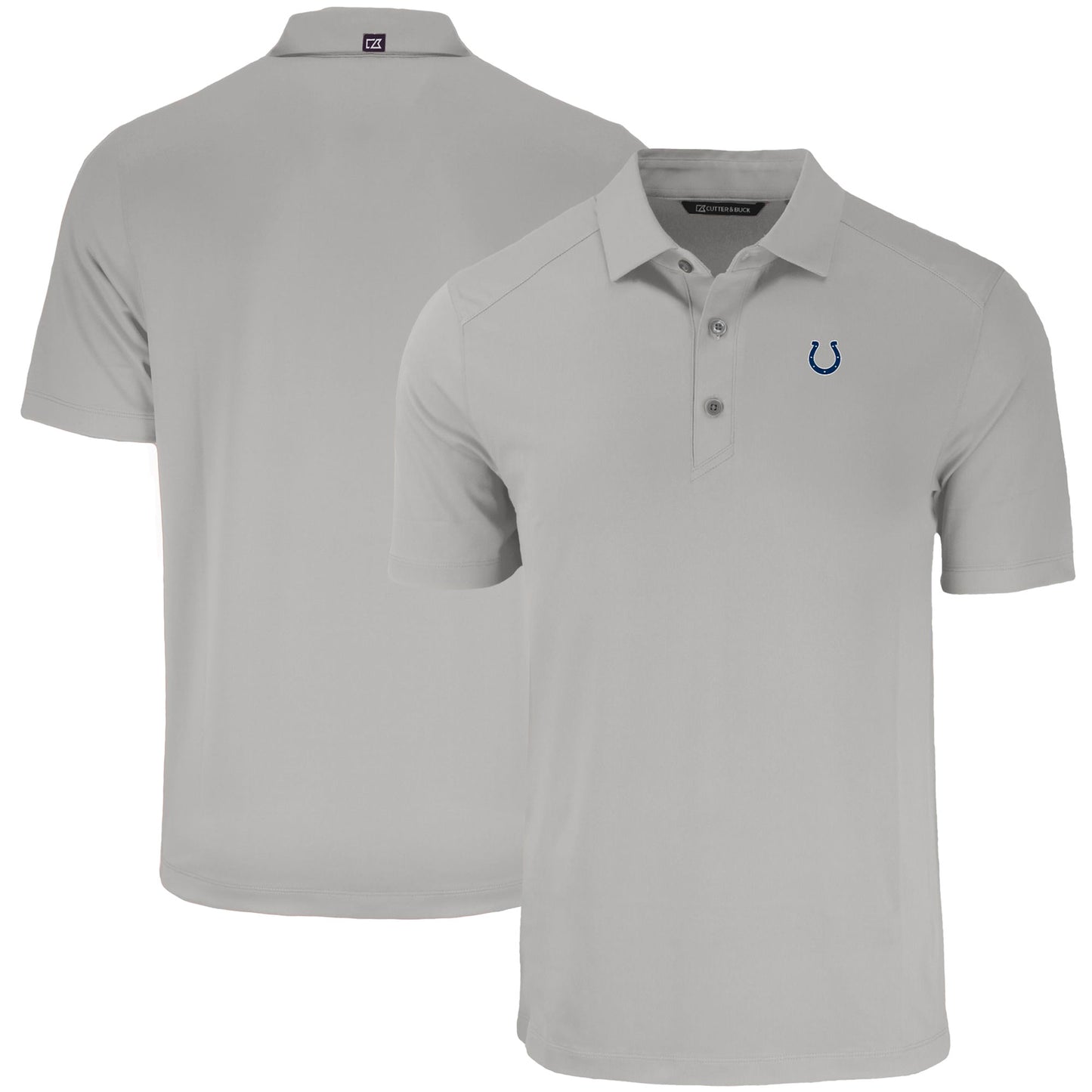 Men's Cutter & Buck Gray Indianapolis Colts  Forge Eco Stretch Recycled Polo