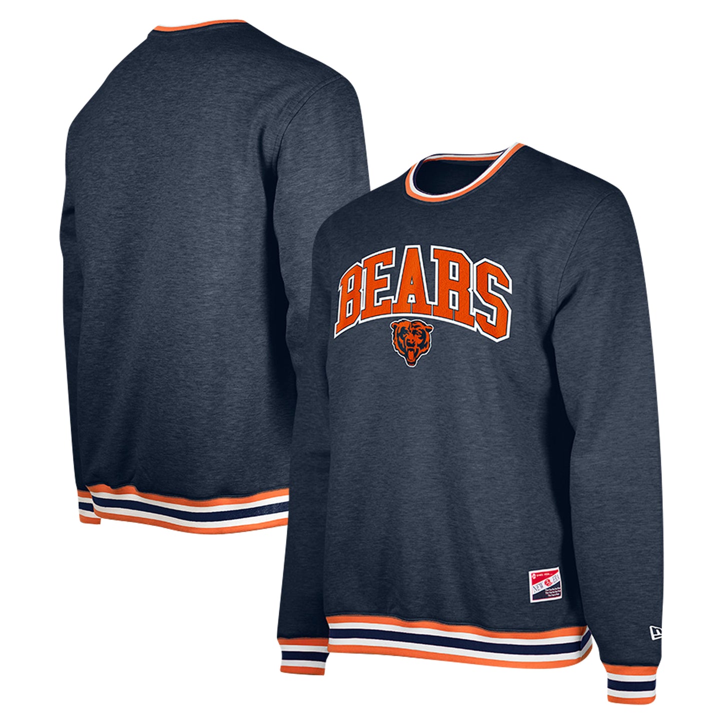 Men's New Era Navy Chicago Bears Pullover Sweatshirt