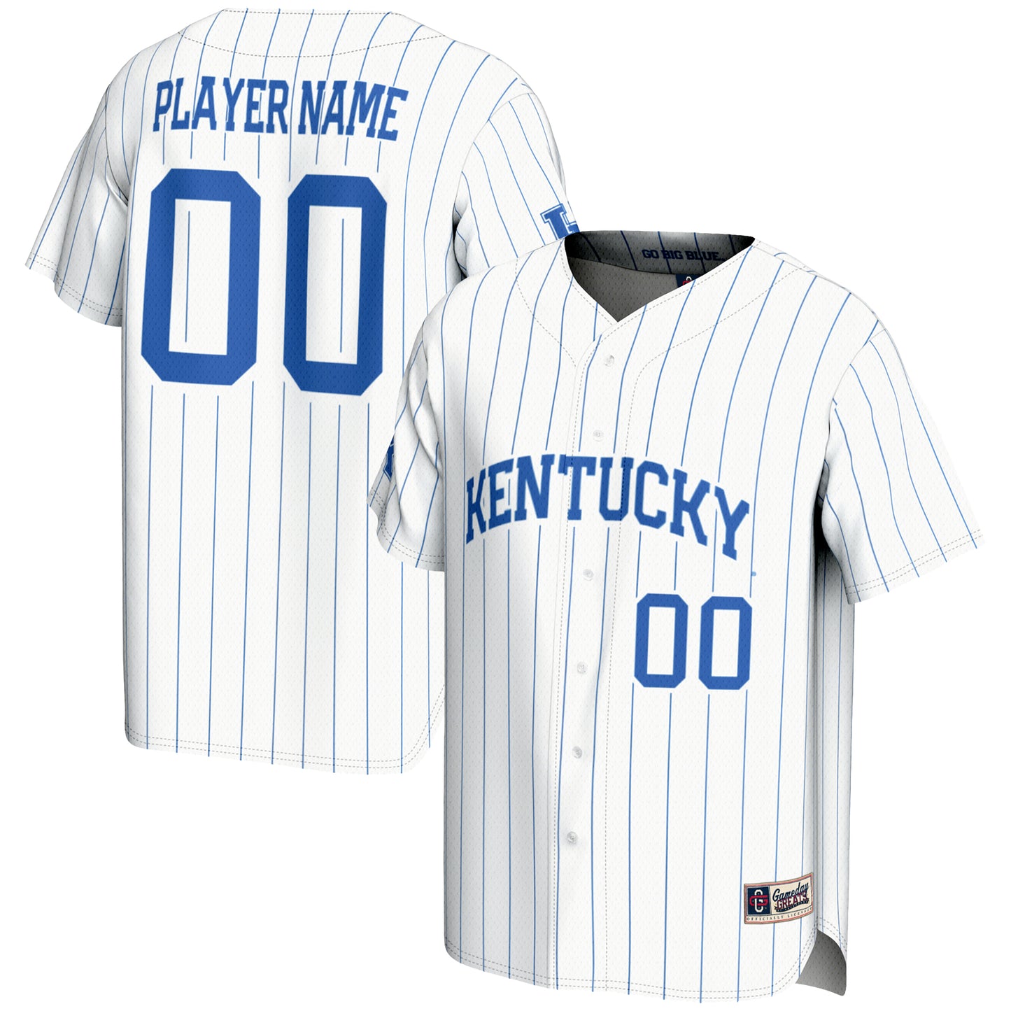 Men's GameDay Greats White Kentucky Wildcats NIL Pick-A-Player Lightweight Baseball Jersey