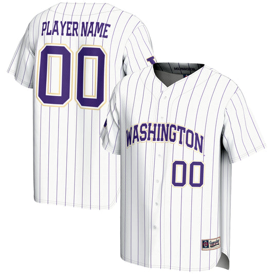 Men's GameDay Greats White Washington Huskies NIL Pick-A-Player Lightweight Baseball Jersey