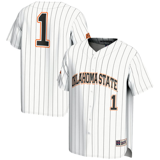 Youth GameDay Greats #1 White Oklahoma State Cowboys Lightweight Baseball Fashion Jersey