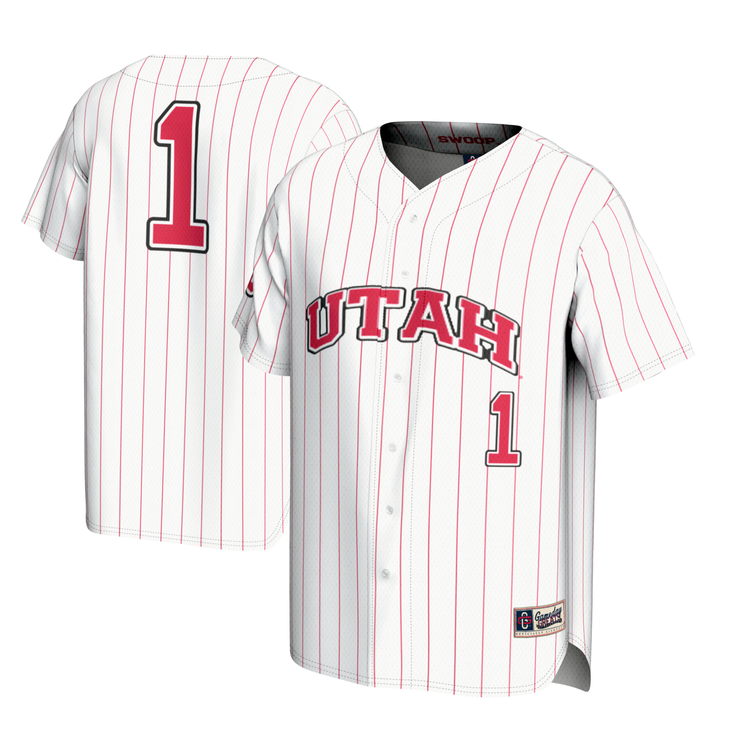 Youth GameDay Greats #1 White Utah Utes Lightweight Baseball Fashion Jersey