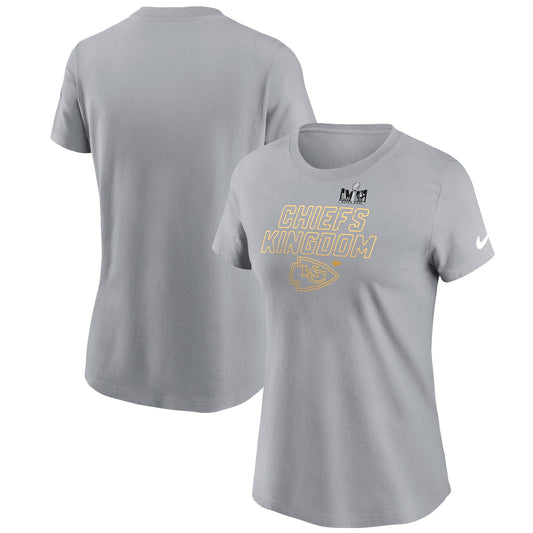 Women's Nike  Gray Kansas City Chiefs Super Bowl LVIII Local Essential T-Shirt