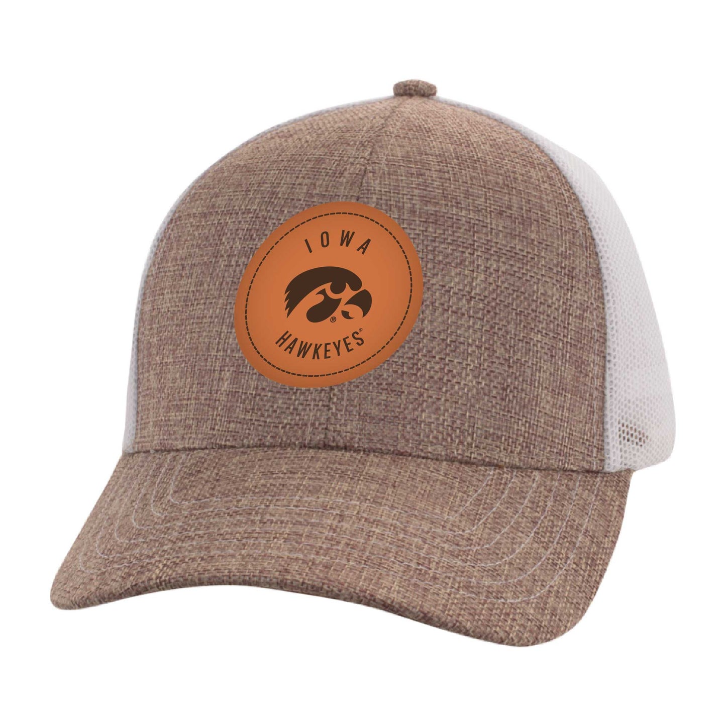 Men's Ahead Tan/White Iowa Hawkeyes Pregame Adjustable Hat