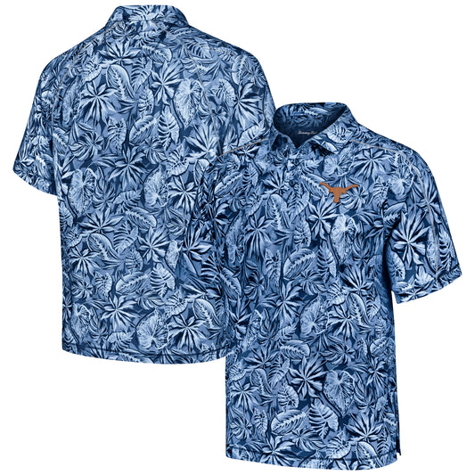 Men's Tommy Bahama Blue Texas Longhorns Tropical Score IslandZone Polo