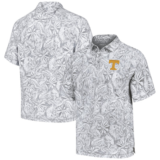 Men's Tommy Bahama Gray Tennessee Volunteers Tropical Score IslandZone Polo