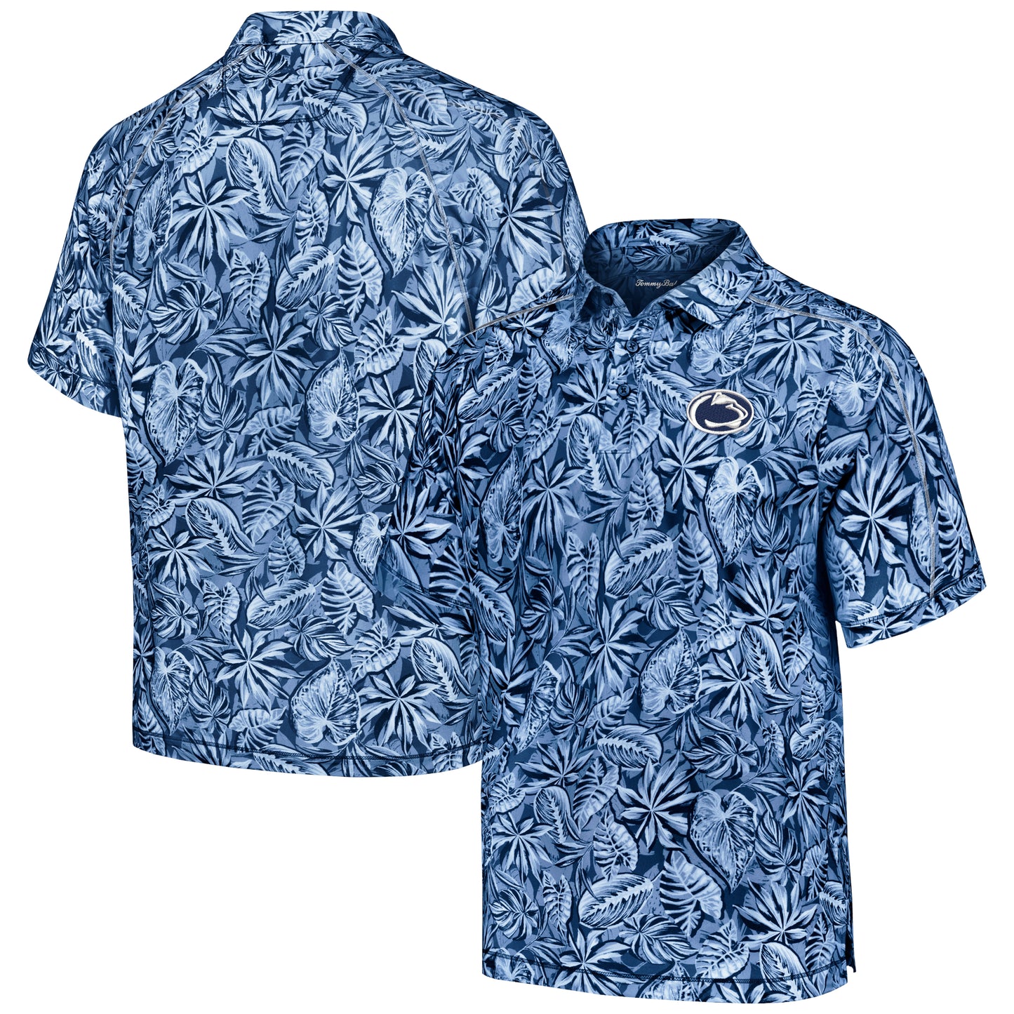 Men's Tommy Bahama Blue Penn State Nittany Lions Tropical Score IslandZone Polo