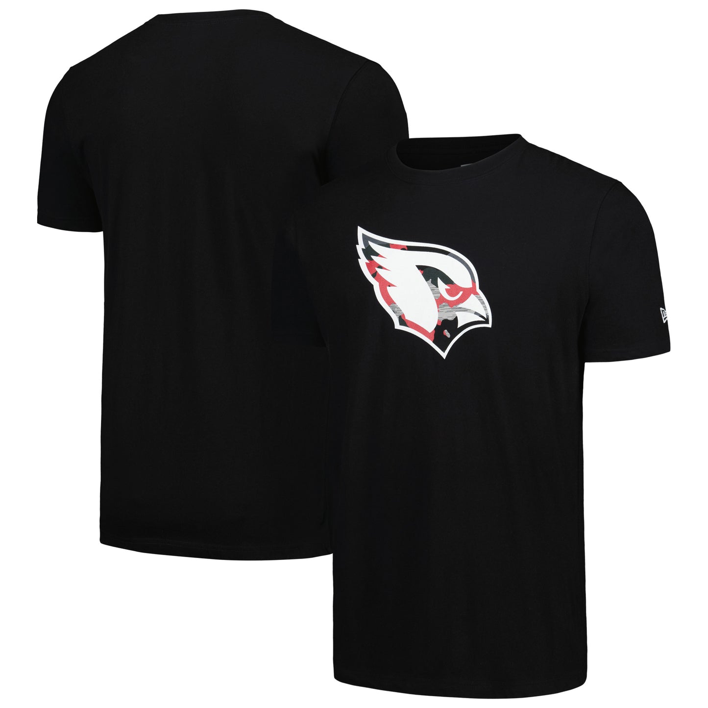 Men's New Era Black Arizona Cardinals Camo Logo T-Shirt