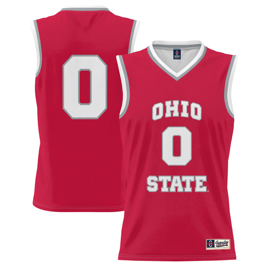 Unisex GameDay Greats #0 Scarlet Ohio State Buckeyes Lightweight Women's Basketball Fashion Jersey