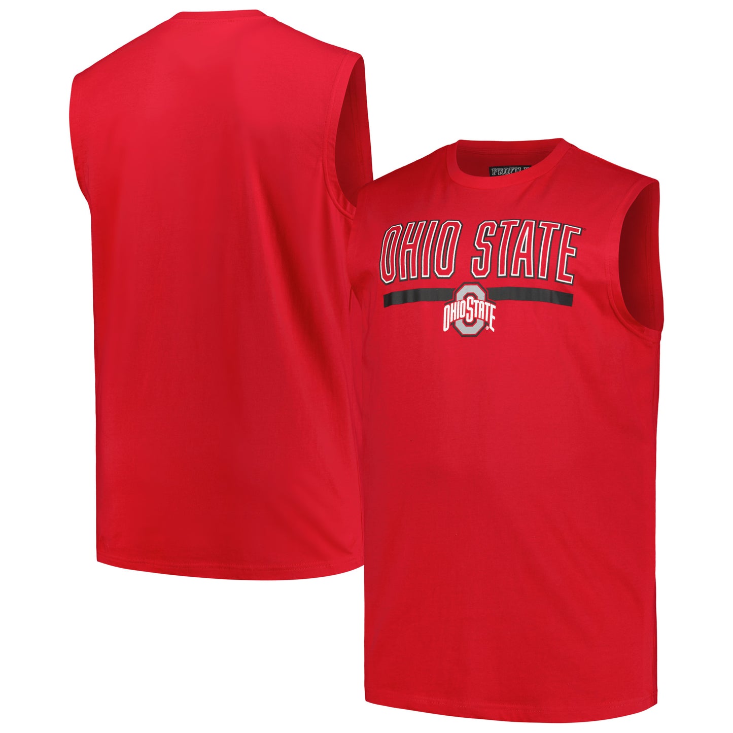 Men's Profile Scarlet Ohio State Buckeyes Big & Tall Tank Top