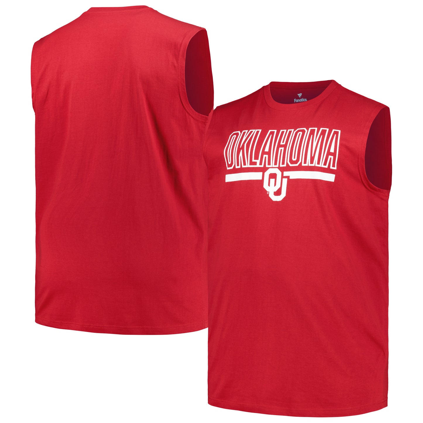 Men's Profile Crimson Oklahoma Sooners Big & Tall Tank Top