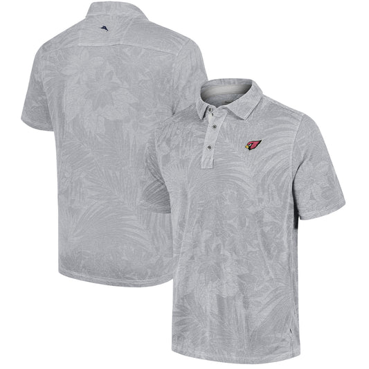 Men's Tommy Bahama Gray Arizona Cardinals Sport Santiago Paradise Polo