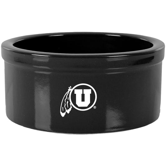 Black Utah Utes 5" Pet Bowl