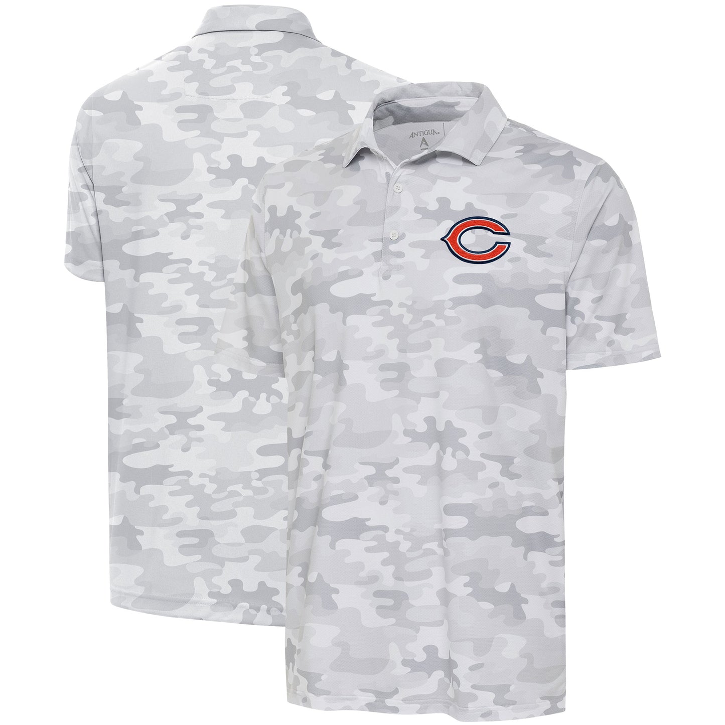 Men's Antigua White Chicago Bears Collide Polo