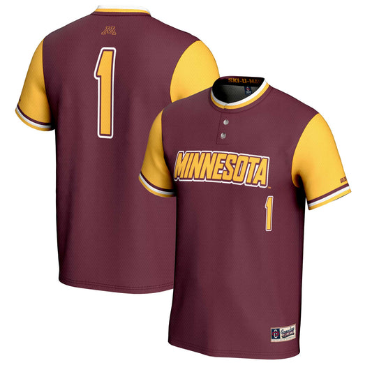 Unisex GameDay Greats #1 Maroon Minnesota Golden Gophers Lightweight Softball Jersey