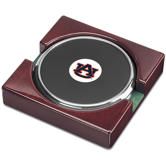 Silver Auburn Tigers 2-Piece Coaster Set