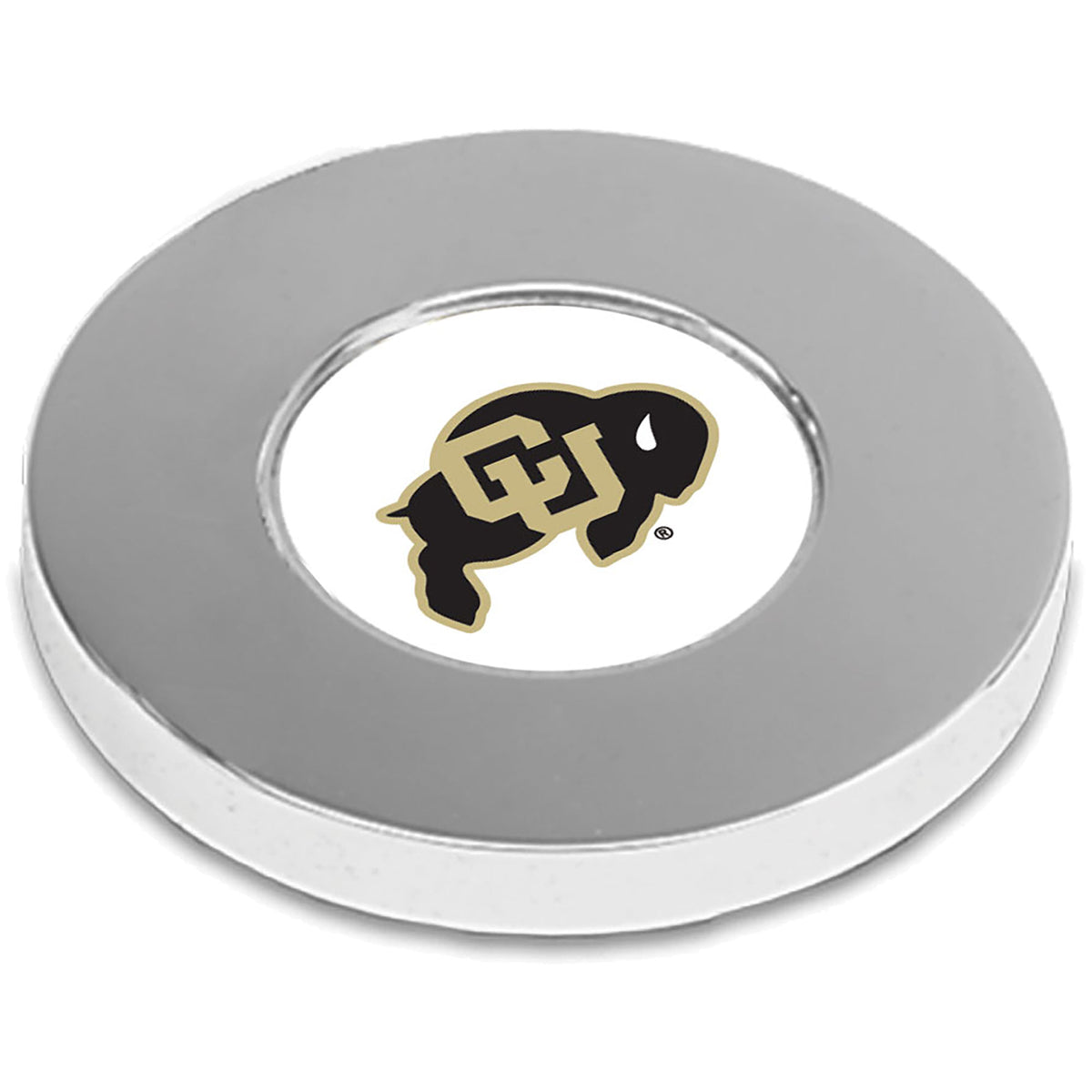 Silver Colorado Buffaloes Office Paperweight