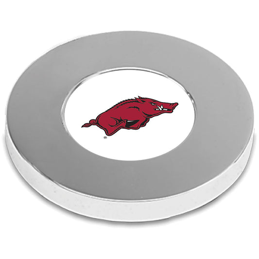 Silver Arkansas Razorbacks Office Paperweight