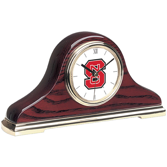 Gold NC State Wolfpack Mantle Clock