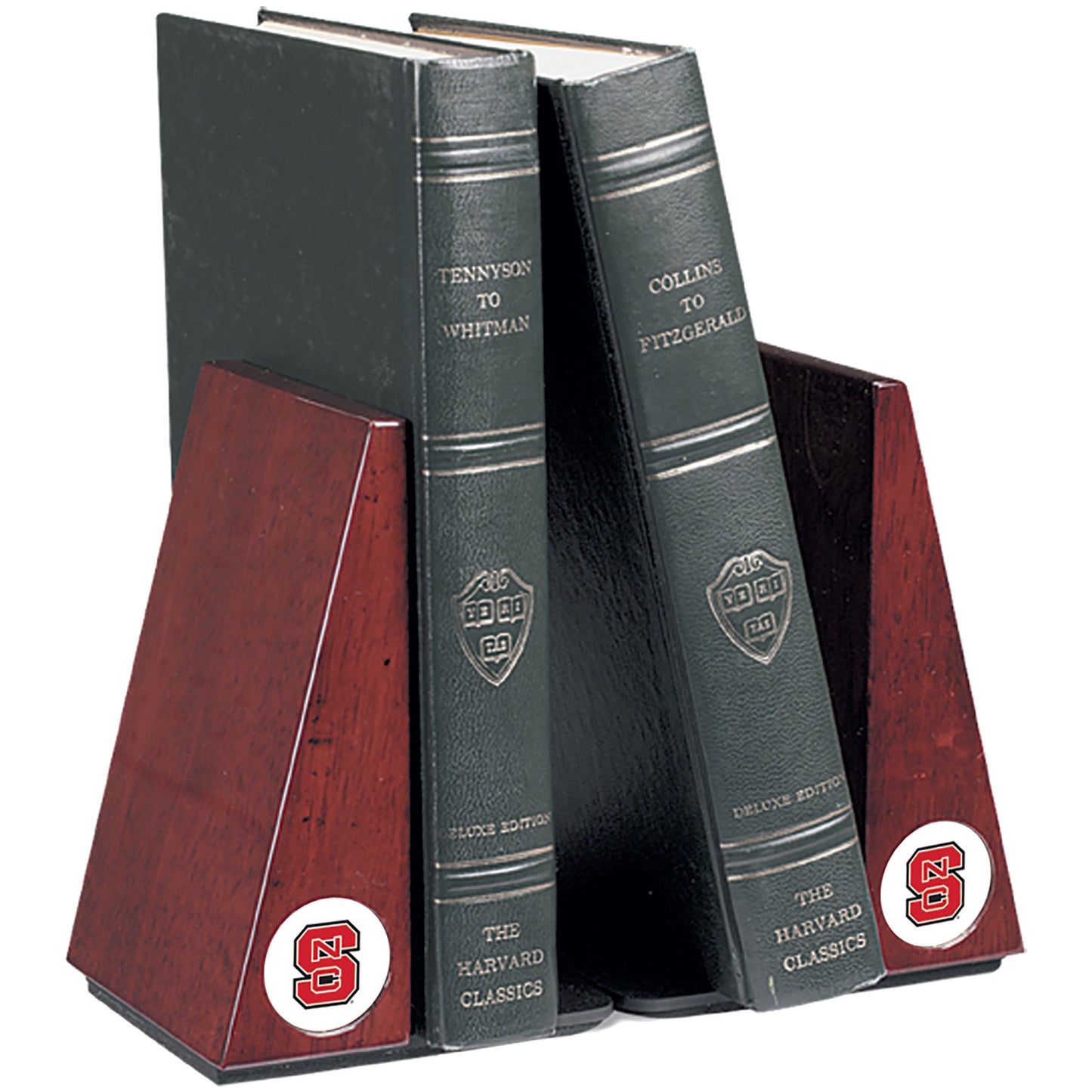 NC State Wolfpack Rosewood Bookends