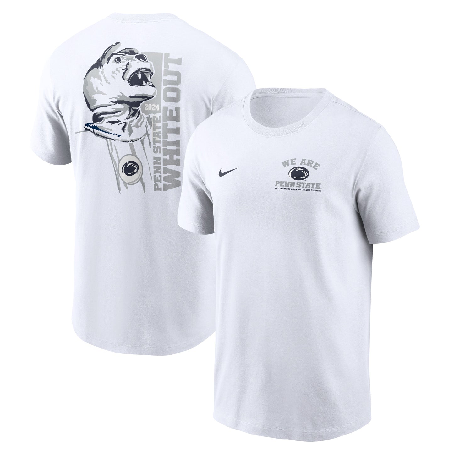 Men's Nike White Penn State Nittany Lions 2024 White Out T-Shirt